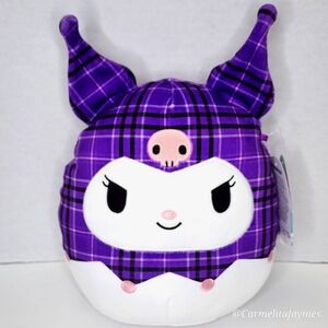 KUROMI 💀 Purple Plaid Hello Kitty & Friends Sanrio X Original Squishmallow NWT
